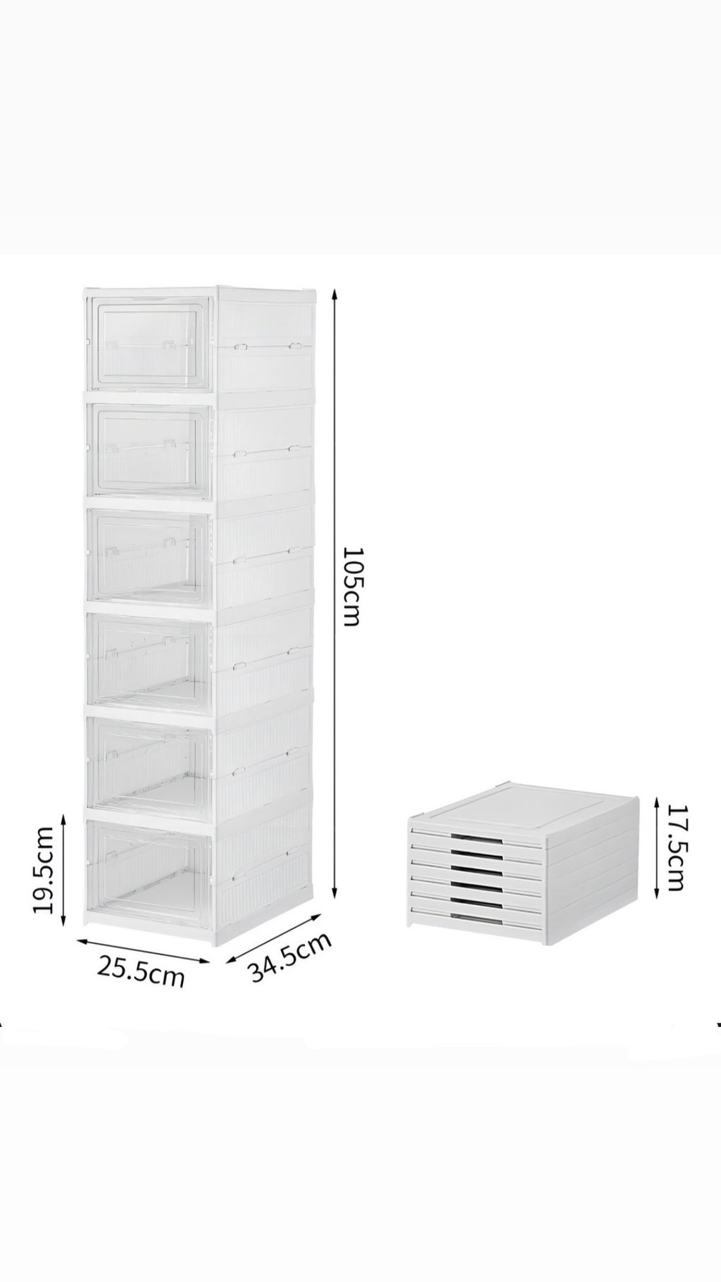 Organizador de Zapatillas Plegable - 6 Niveles