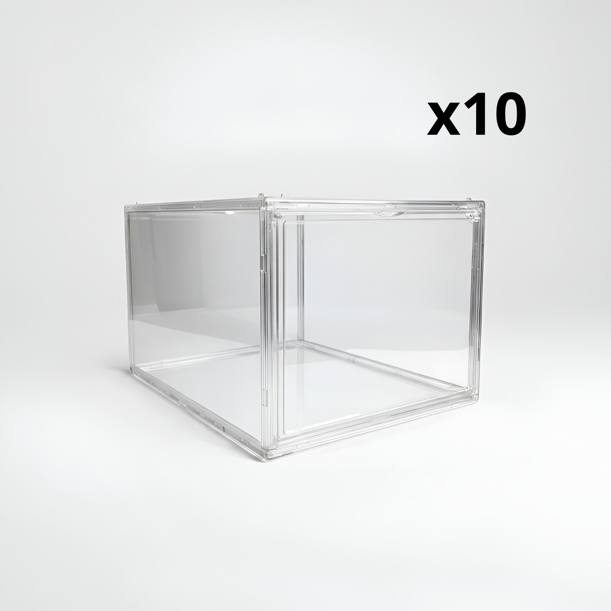 Caja Full Acrílica Puerta frontal - x10 Unidades