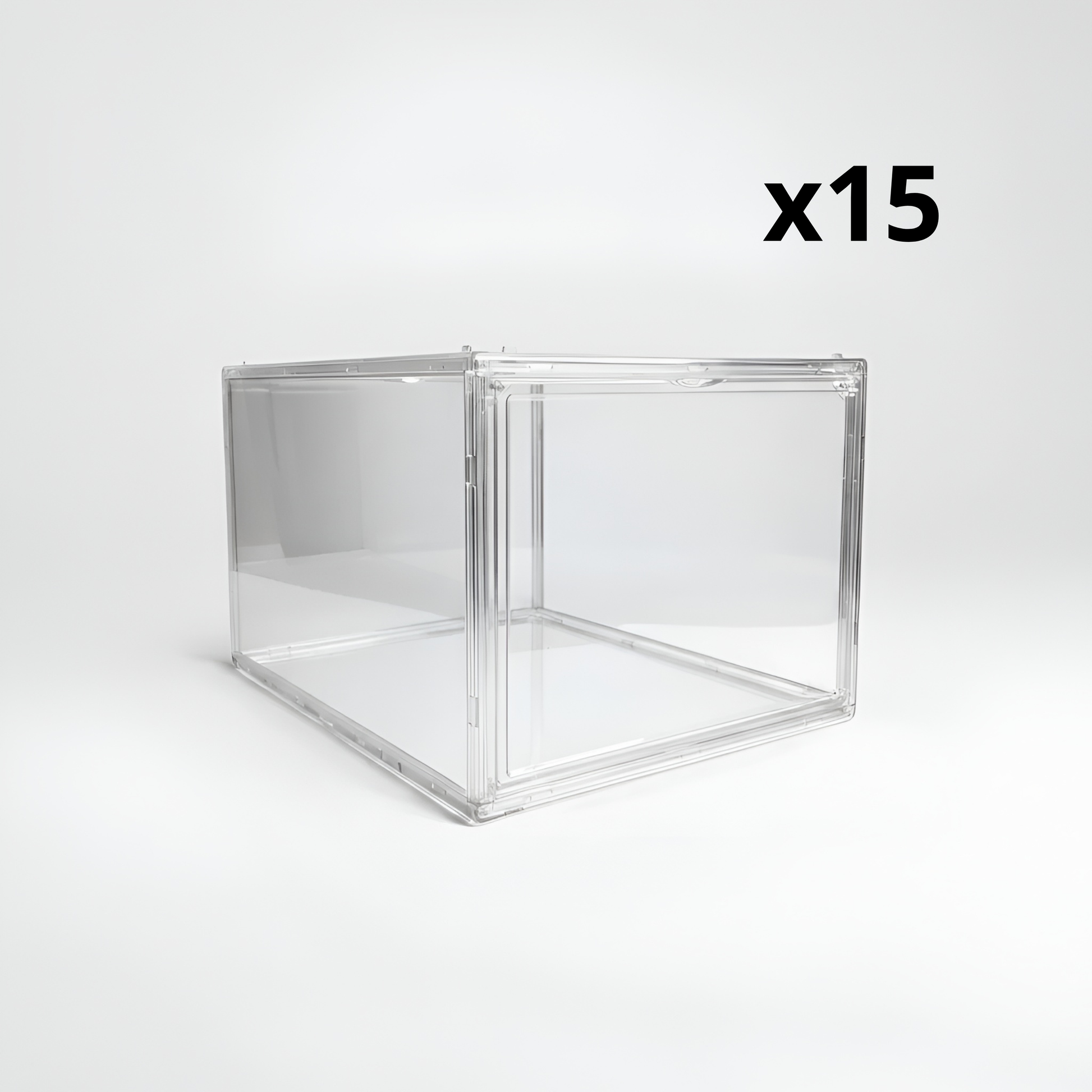 Caja Full Acrílica Puerta frontal - x15 Unidades