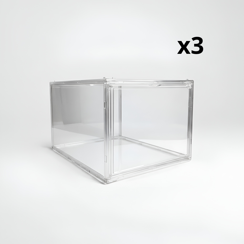 Caja Full Acrílica Puerta Frontal - x3 Unidades