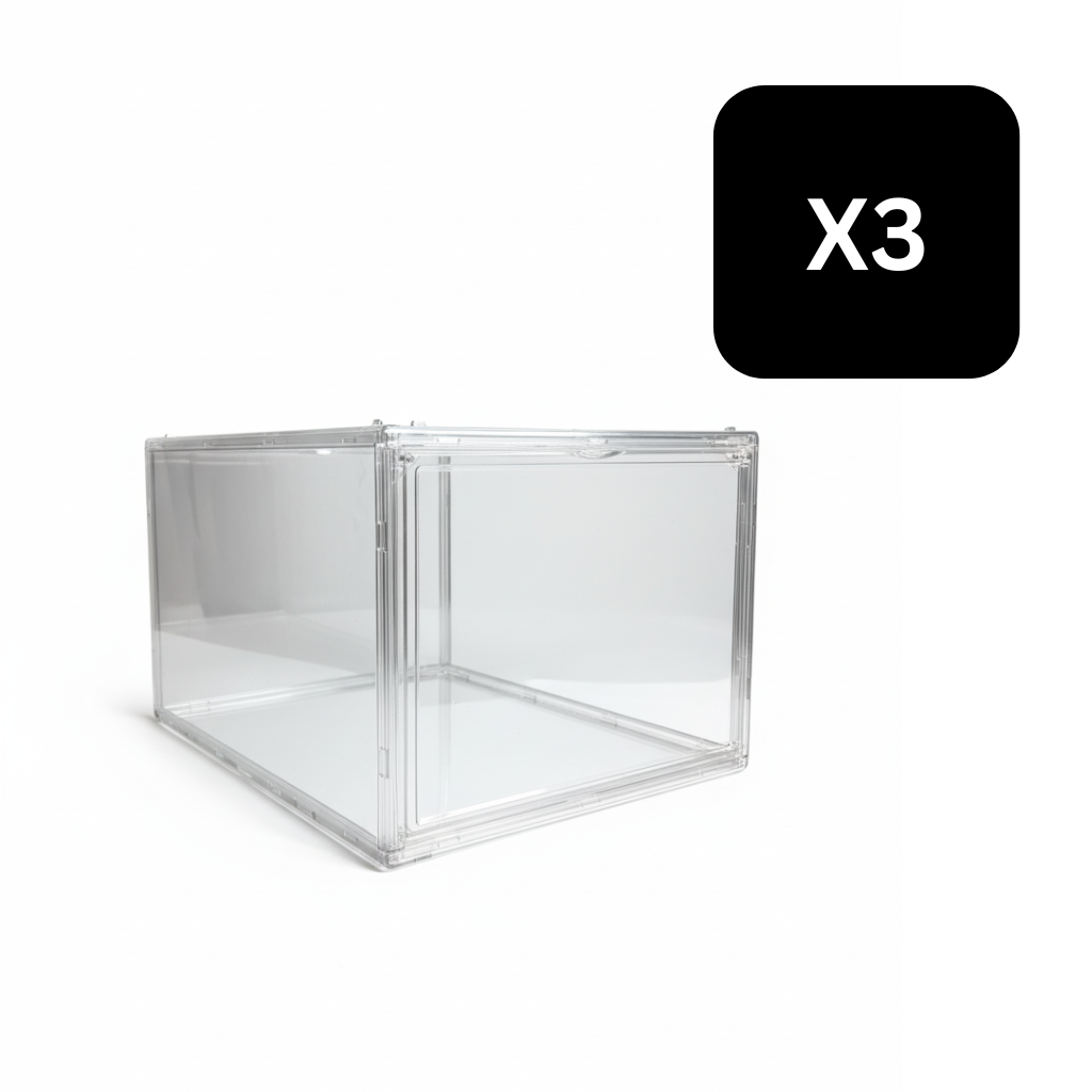 Caja Full Acrílica Puerta Frontal - x3 Unidades