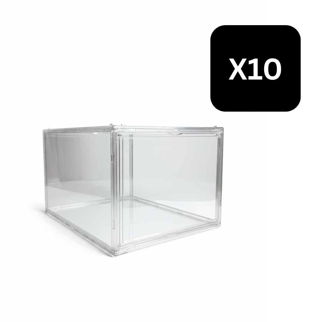 Caja Full Acrílica Puerta frontal - x10 Unidades